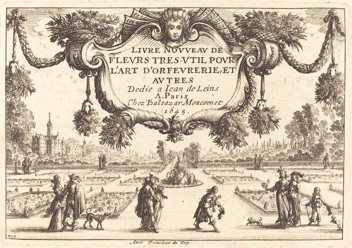 Title Page by Nicolas Cochin after Balthasar Moncornet (French, 1610 - 1686), 16X12"(A3)Poster Print