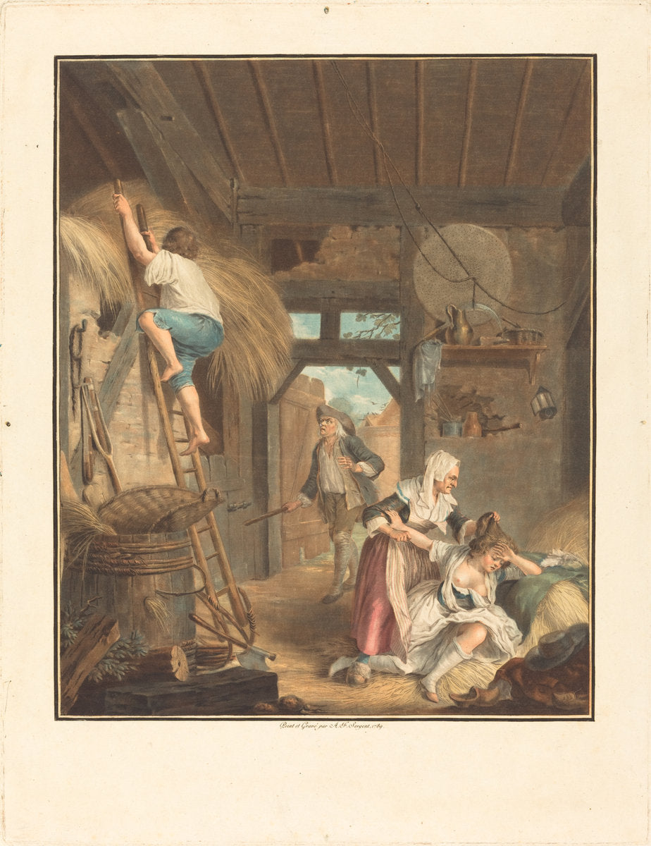 Il est trop tard by Antoine-François Sergent (French, 1751 - 1847), 16X12"(A3)Poster Print