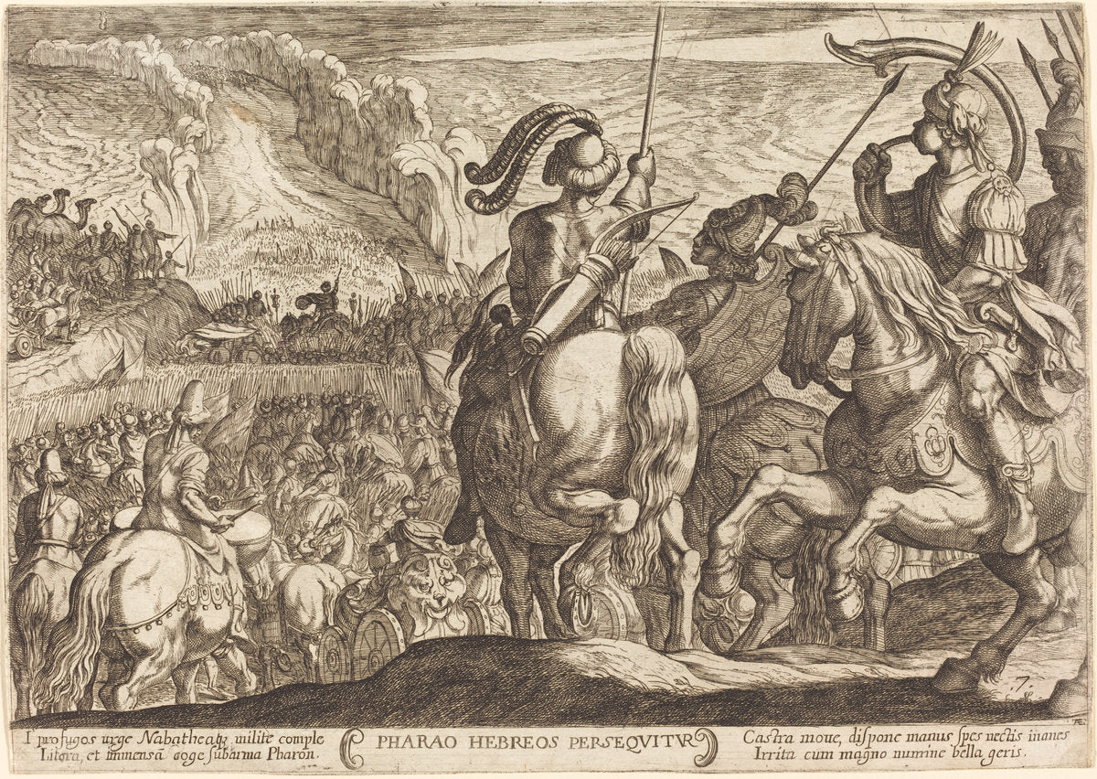 The Egyptians Pursue the Israelites by Antonio Tempesta (Florentine, 1555 - 1630), 16X12"(A3)Poster Print
