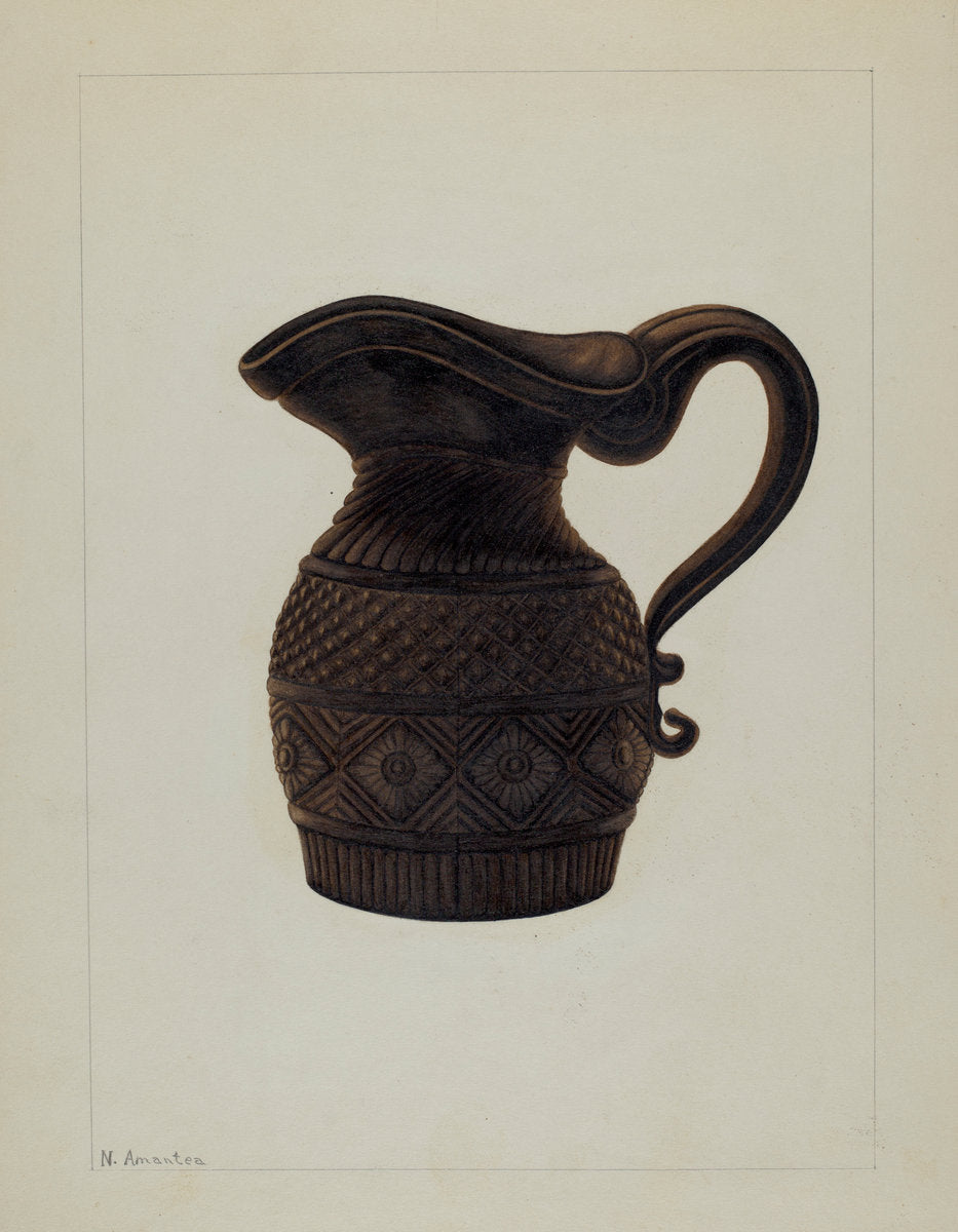Cream Pitcher by Nicholas Amantea (American, 1900 - 1978), 16X12"(A3)Poster Print