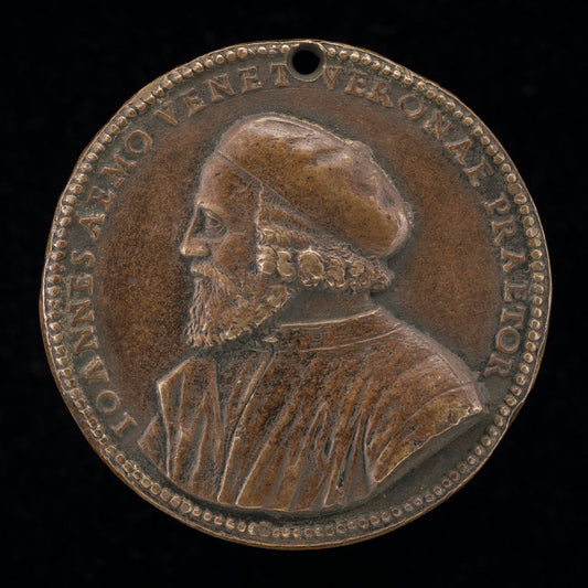 Giovanni Emo, Podesta of Verona 1527 [obverse] by Giovanni Maria Pomedelli (Italian, 1478/1479 - 1537), 16X12"(A3)Poster Print