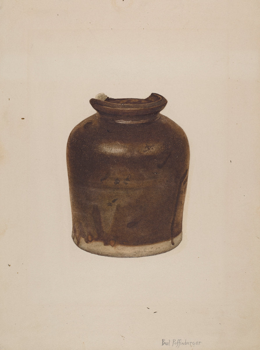 Fruit Jar by Paul Poffinbarger (American, active c. 1935), 16X12"(A3)Poster Print