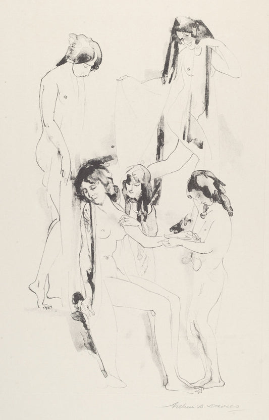 Stir of Shadowed Melodies by Arthur B. Davies (American, 1862 - 1928), 16X12"(A3)Poster Print