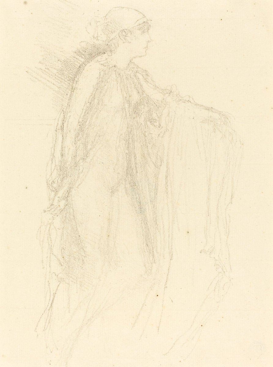 The Cap by James McNeill Whistler (American, 1834 - 1903), 16X12"(A3)Poster Print