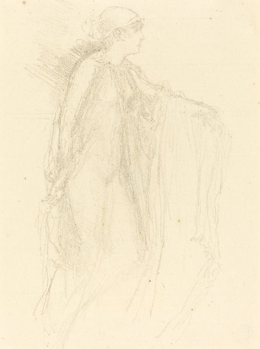 The Cap by James McNeill Whistler (American, 1834 - 1903), 16X12"(A3)Poster Print