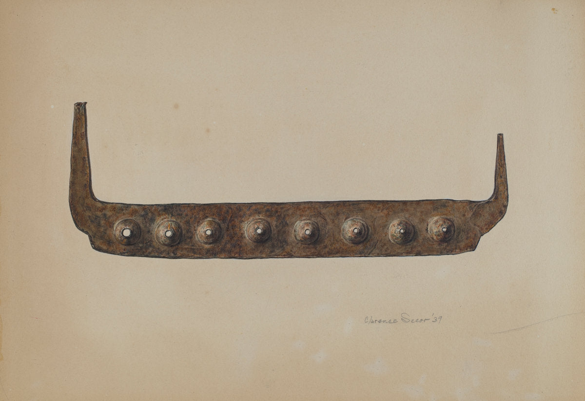 Basket Maker's Splint Gauge by Clarence Secor (American, active c. 1935), 16X12"(A3)Poster Print