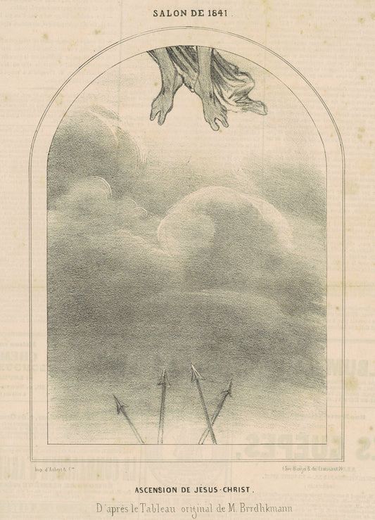 Ascension de Jèsus-Christ by Honoré Daumier (French, 1808 - 1879), 16X12"(A3)Poster Print