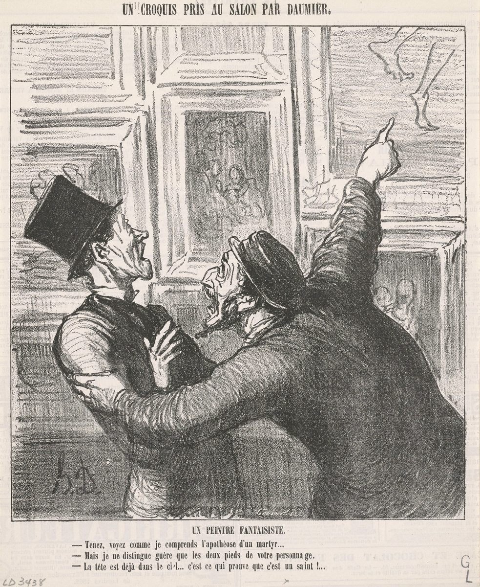 Un peintre fantaisiste by Honoré Daumier (French, 1808 - 1879), 16X12"(A3)Poster Print
