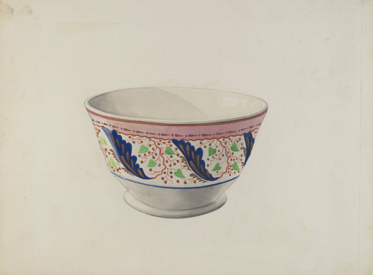Soup Bowl by William Kerby (American, active c. 1935), 16X12"(A3)Poster Print
