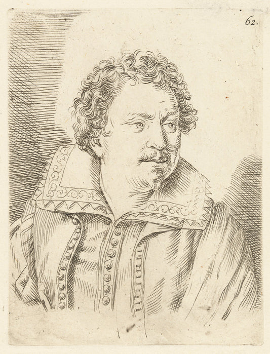 Giacomo Antonio Mannini by Ottavio Leoni (Roman, c. 1578 - 1630), 16X12"(A3)Poster Print