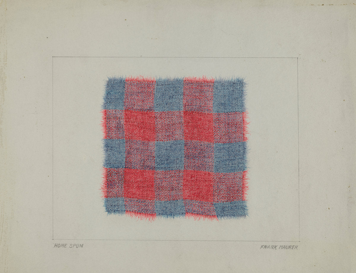 Textile by Frank Maurer (American, active c. 1935), 16X12"(A3)Poster Print