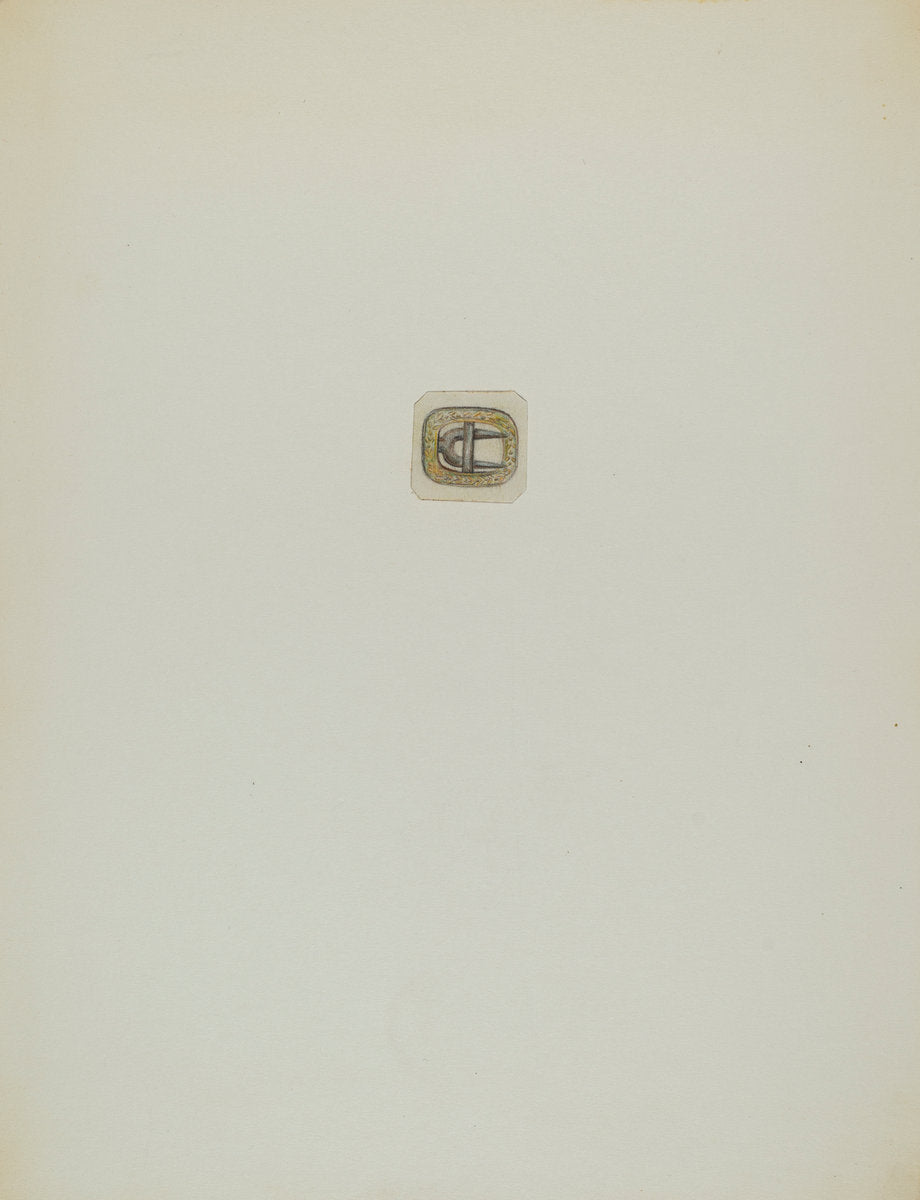 Man's Stock Buckle by Charles Criswell (American, active c. 1935), 16X12"(A3)Poster Print