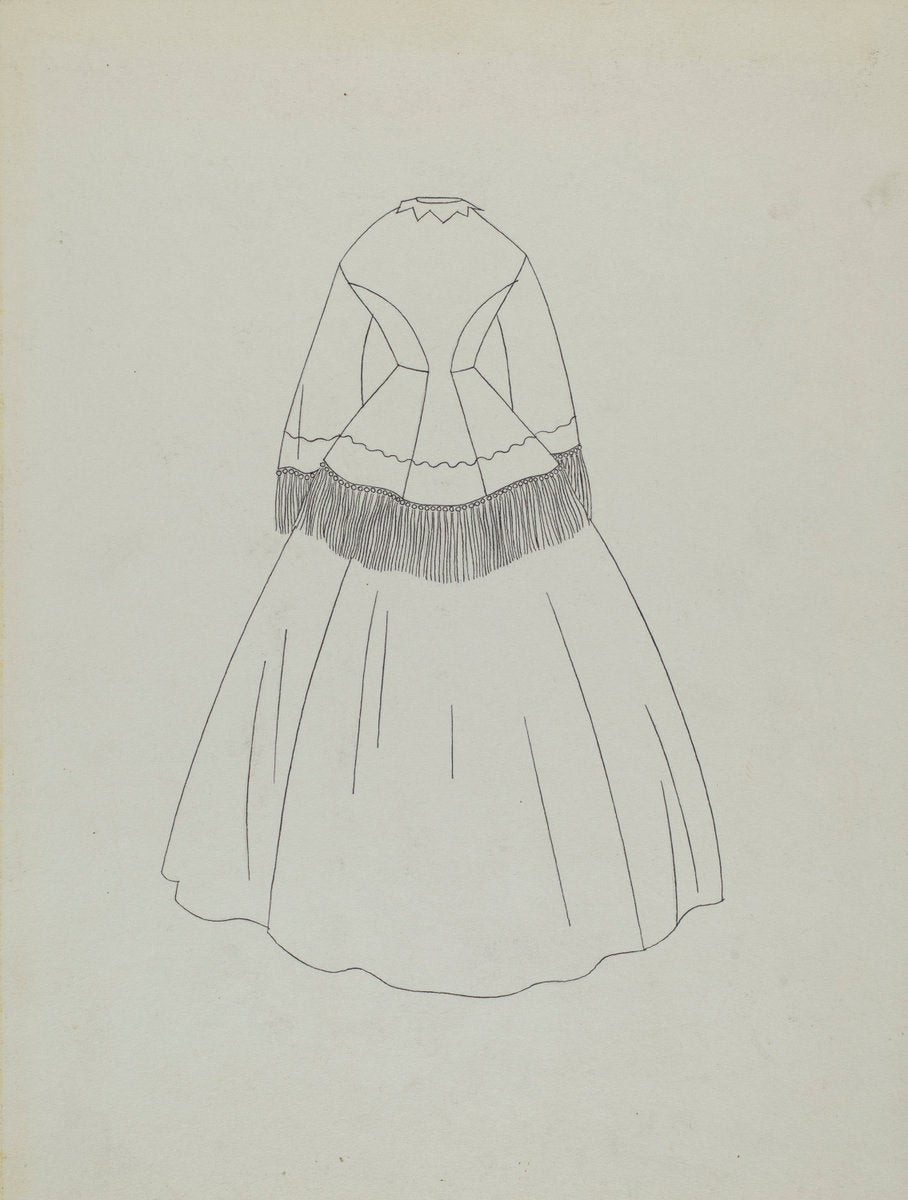 Dress Pattern by Irene Lawson (American, active c. 1935), 16X12"(A3)Poster Print