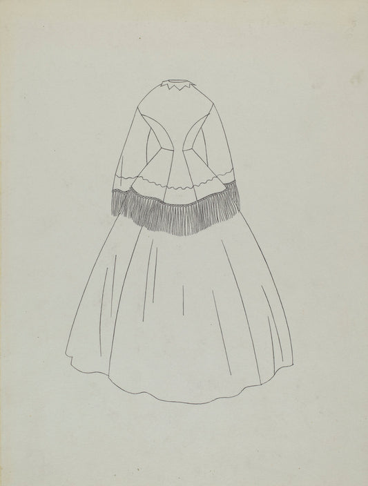 Dress Pattern by Irene Lawson (American, active c. 1935), 16X12"(A3)Poster Print