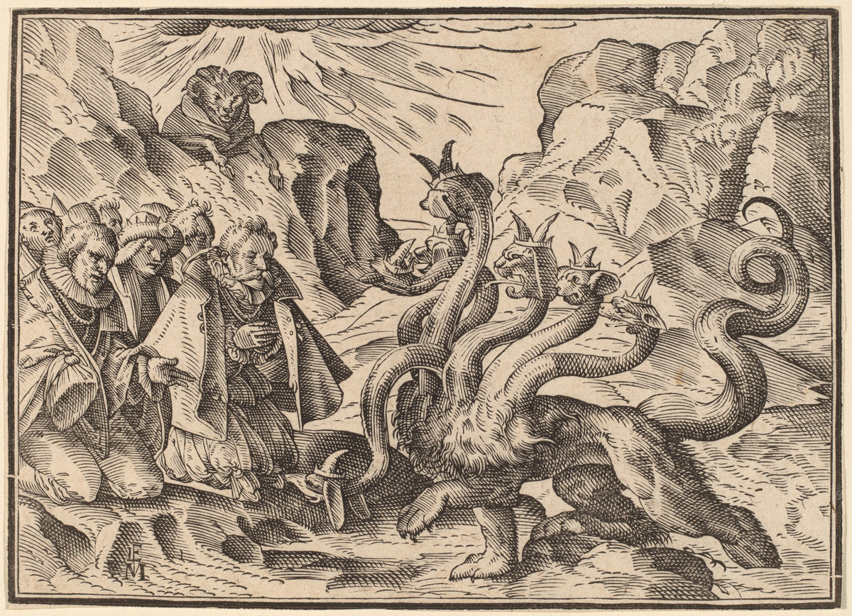 The Four Horsemen of the Apocalypse by Christoph Murer (Swiss, 1558 - 1614), 16X12"(A3)Poster Print