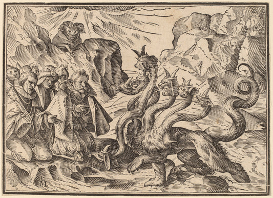 The Four Horsemen of the Apocalypse by Christoph Murer (Swiss, 1558 - 1614), 16X12"(A3)Poster Print