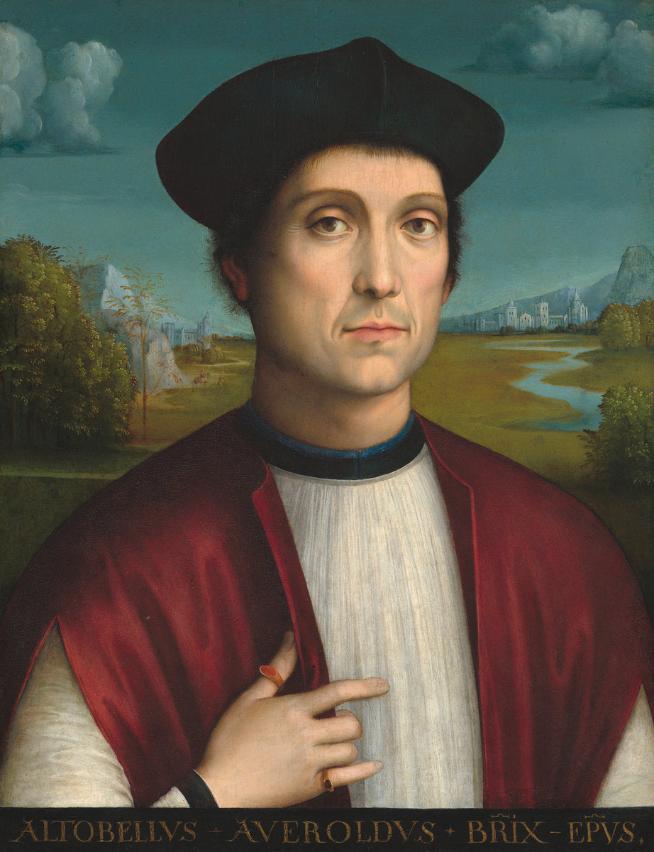 Bishop Altobello Averoldo by Francesco Francia (Bolognese, c. 1447 - 1517), 16X12"(A3)Poster Print