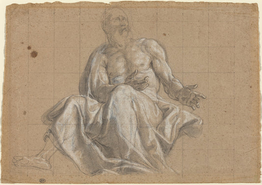 18th century by Roman 18th Century (An Elderly Man in Classical Drapery), 16X12"(A3)Poster Print