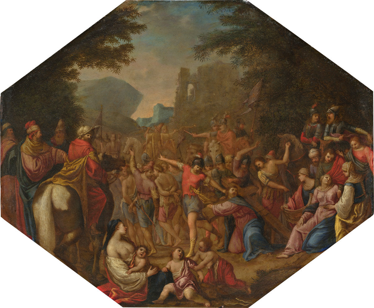 1615/1620 by Circle of Claude Déruet (Road to Calvary), 16X12"(A3)Poster Print