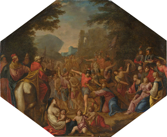 1615/1620 by Circle of Claude Déruet (Road to Calvary), 16X12"(A3)Poster Print