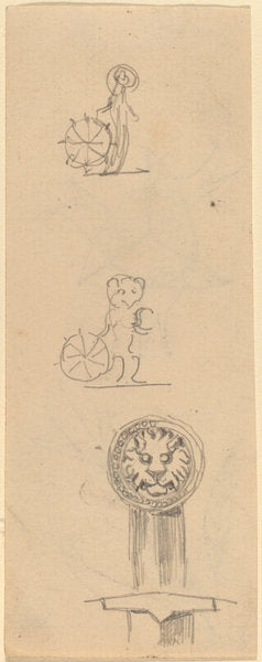 Sheet of Sketches [recto] by Beatrice Godwin Whistler (British, 1857 - 1896), 16X12"(A3)Poster Print