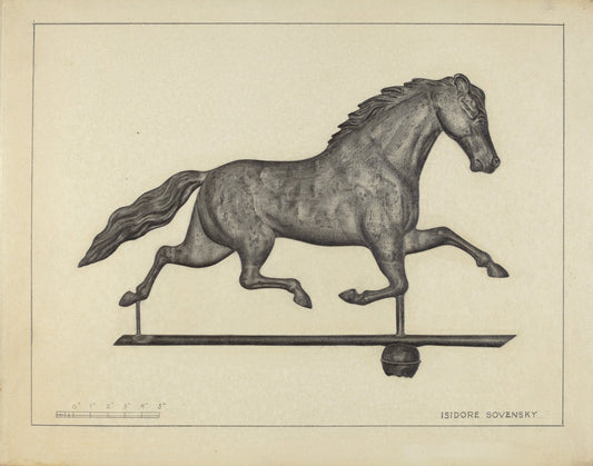 Weather Vane Finial by Isidore Sovensky (American, active c. 1935), 16X12"(A3)Poster Print