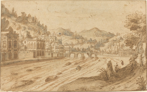 River View by Pieter Stevens (Flemish, c. 1567 - 1624 or after), 16X12"(A3)Poster Print