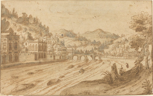 River View by Pieter Stevens (Flemish, c. 1567 - 1624 or after), 16X12"(A3)Poster Print