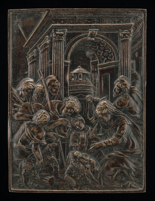 1561 by Emilian 16th Century (The Adoration of the Shepherds), 16X12"(A3)Poster Print