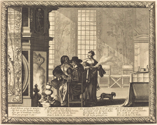 Death by Abraham Bosse (French, 1602 - 1676), 16X12"(A3)Poster Print
