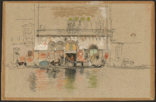 The Palace; white and pink by James McNeill Whistler (American, 1834 - 1903), 16X12"(A3)Poster Print