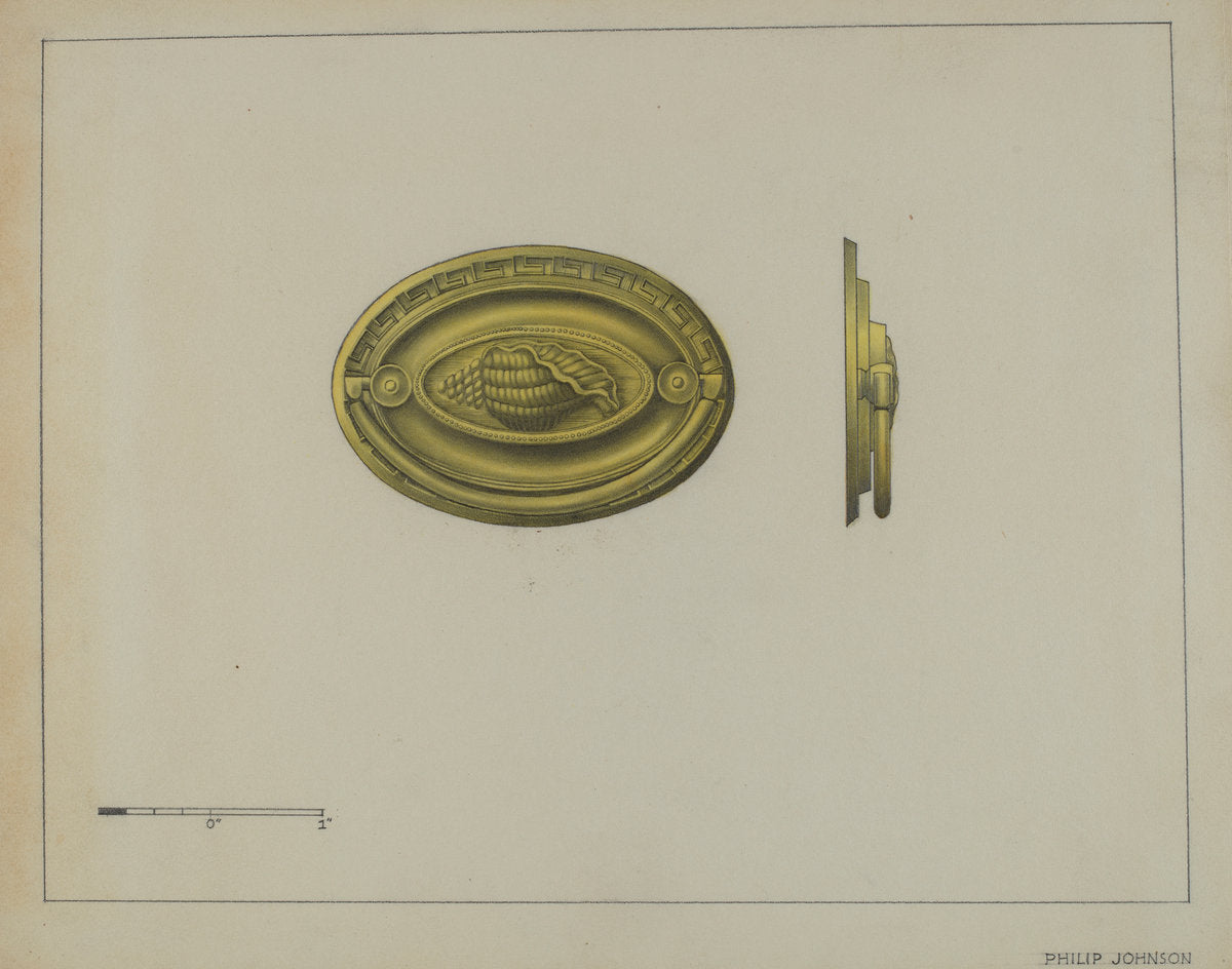Drawer Pull by Philip Johnson (American, active c. 1935), 16X12"(A3)Poster Print
