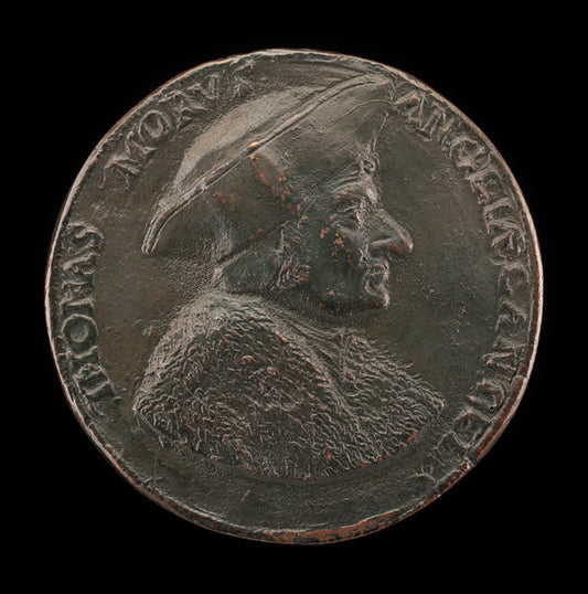 17th century by English 17th Century (Sir Thomas More, 1480-1535, Lord Chancellor of England 1529 [obverse]), 16X12"(A3)Poster Print