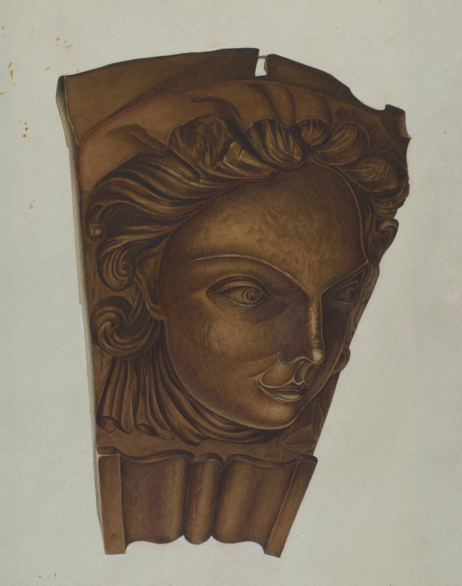 Figurehead by Robert Pohle (American, active c. 1935), 16X12"(A3)Poster Print