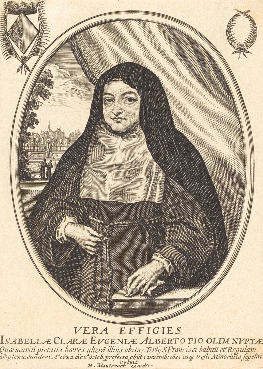 Isabelle Claire Eugénie by Balthasar Moncornet (French, c. 1600 - 1668), 16X12"(A3)Poster Print