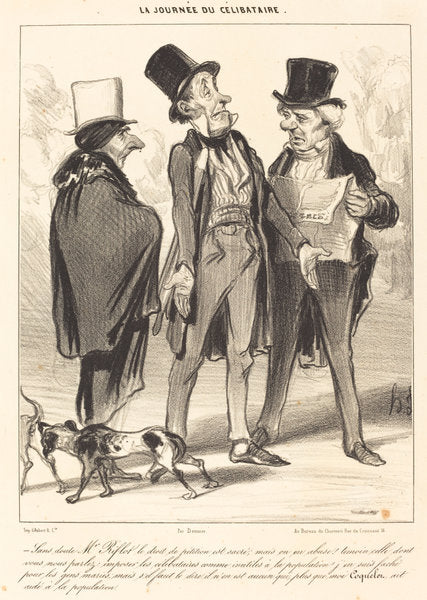 Sans doute M. Riflot le droit... by Honoré Daumier (French, 1808 - 1879), 16X12"(A3)Poster Print