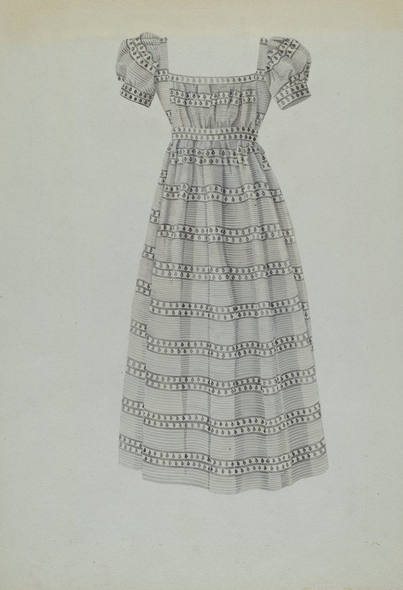 Child's Dress by Florence Grant Brown (American, active c. 1935), 16X12"(A3)Poster Print