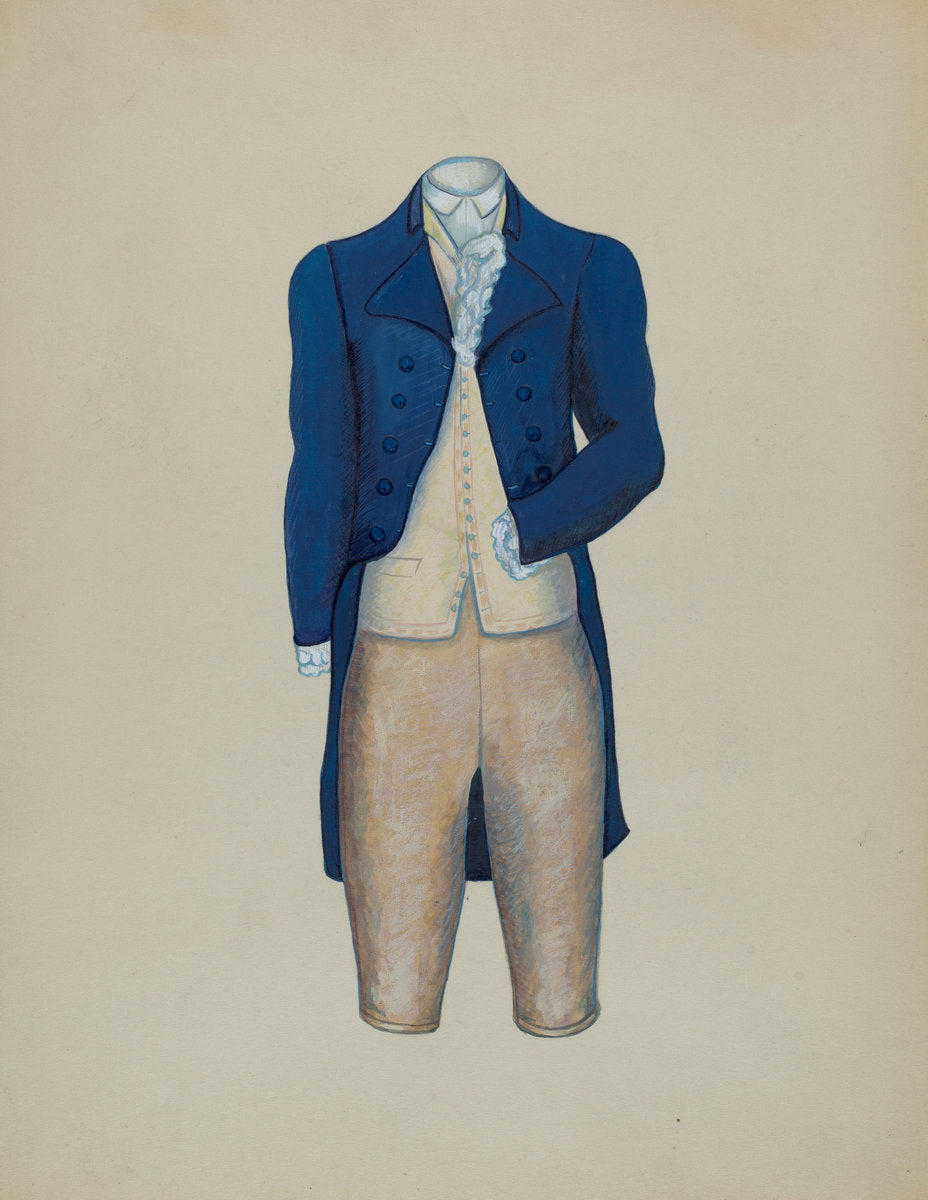Suit by Charles Criswell (American, active c. 1935), 16X12"(A3)Poster Print