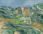 Houses in Provence: The Riaux Valley near L'Estaque by Paul Cézanne (French, 1839 - 1906), 16X12"(A3)Poster Print