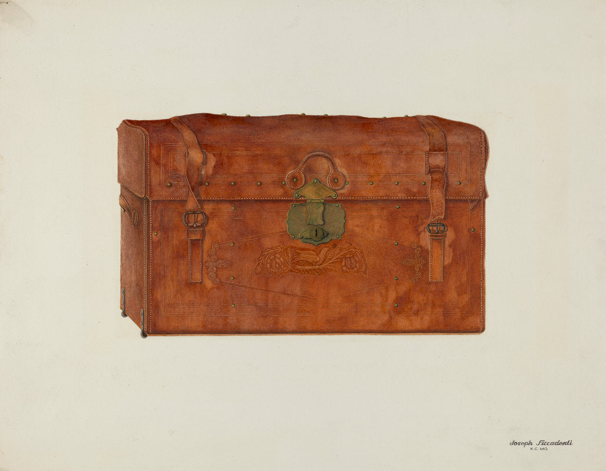 Trunk by Joseph Ficcadenti (American, active c. 1935), 16X12"(A3)Poster Print