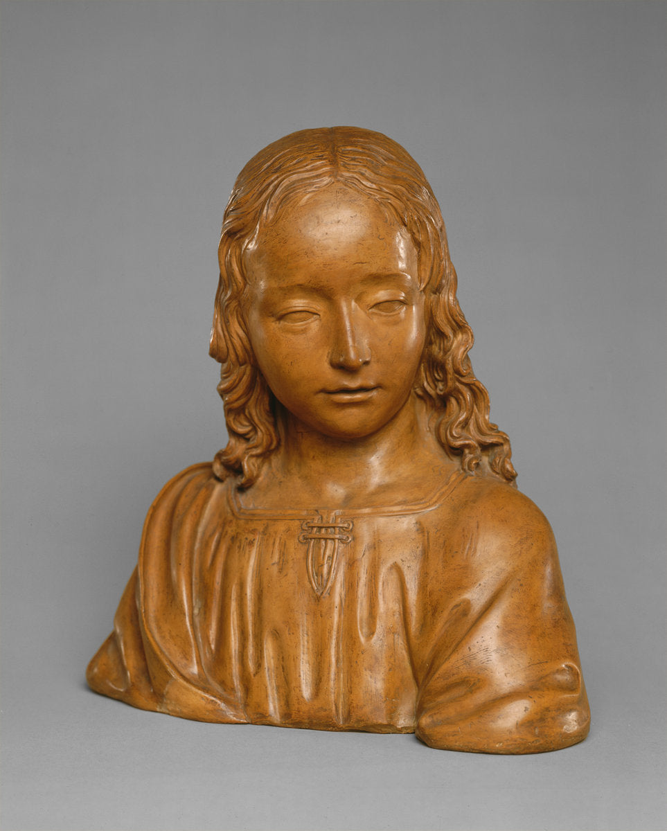 The Young Christ (?) by Giovanni della Robbia (Florentine, 1469 - 1529/1530), 16X12"(A3)Poster Print