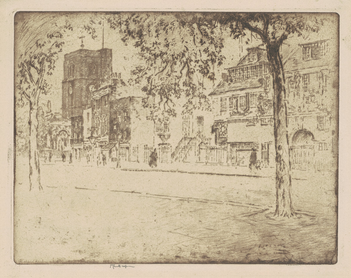 House Where Whistler Died by Joseph Pennell (American, 1857 - 1926), 16X12"(A3)Poster Print