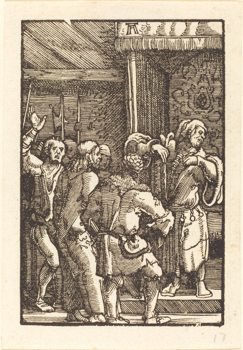 Christ before Pilate by Albrecht Altdorfer (German, 1480 or before - 1538), 16X12"(A3)Poster Print
