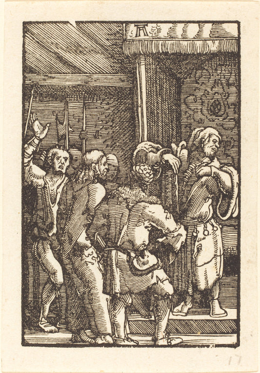 Christ before Pilate by Albrecht Altdorfer (German, 1480 or before - 1538), 16X12"(A3)Poster Print