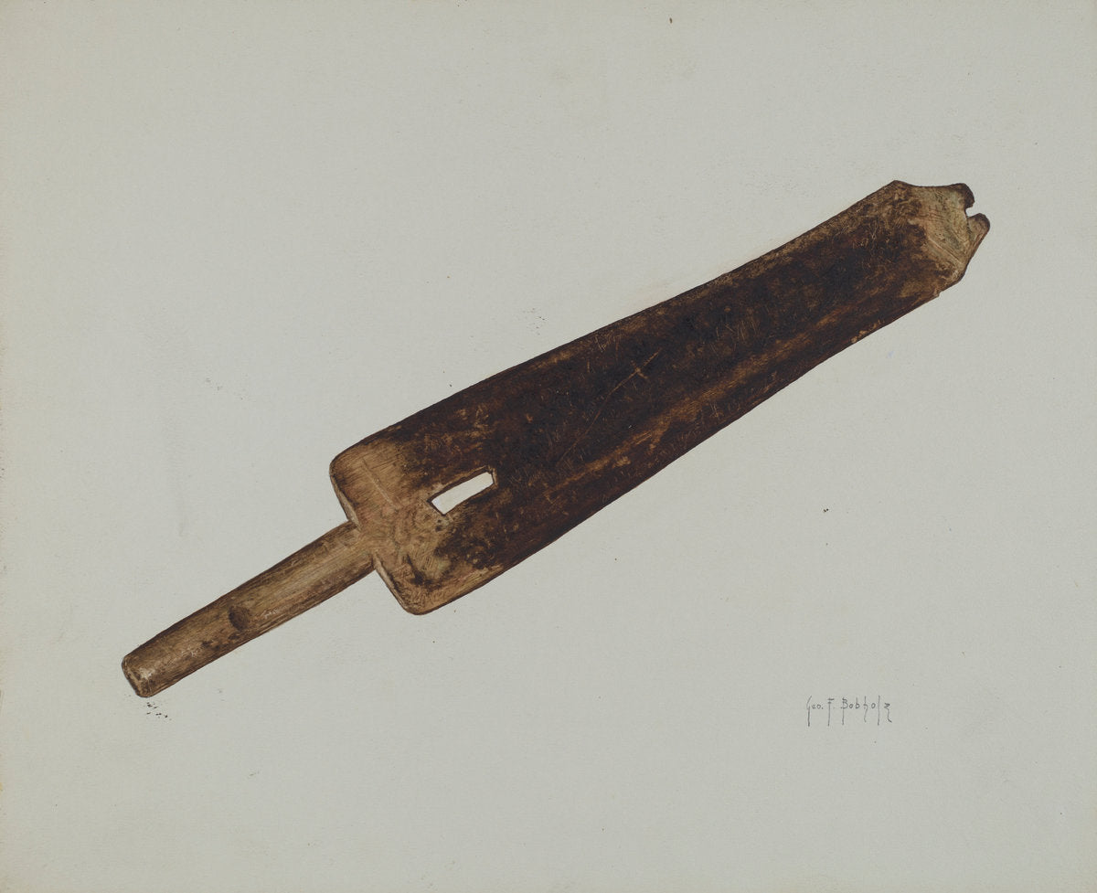 Hide Stretcher by George Bobholz (American, active c. 1935), 16X12"(A3)Poster Print