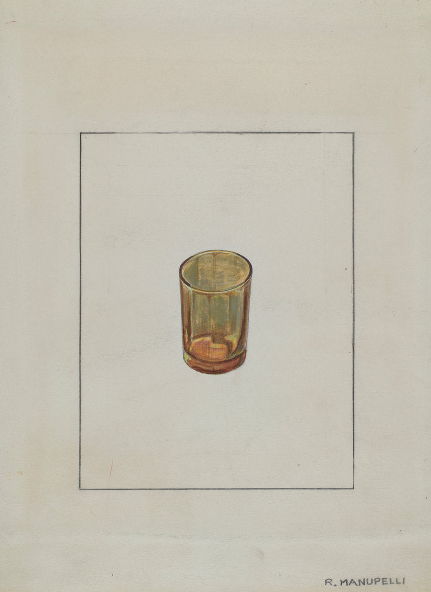 Amber Glass by Raymond Manupelli (American, active c. 1935), 16X12"(A3)Poster Print