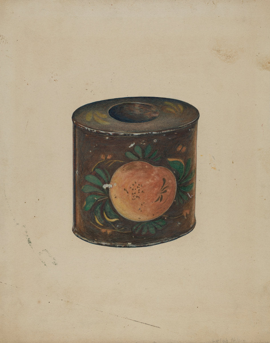 Toleware Canister by Lelah Nelson (American, active c. 1935), 16X12"(A3)Poster Print