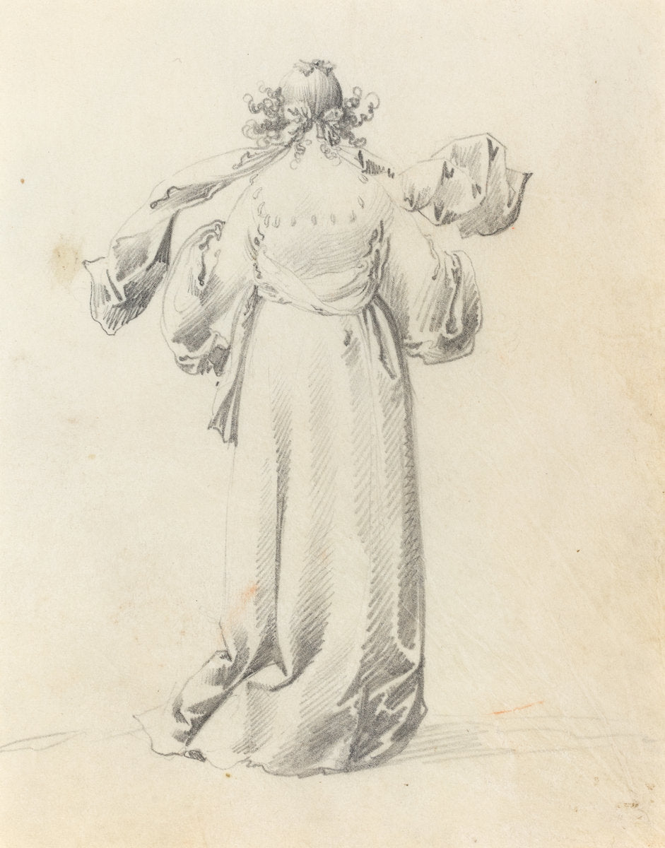 Lady Seen from Behind by Pieter Jansz Quast (Dutch, 1606 - 1647), 16X12"(A3)Poster Print