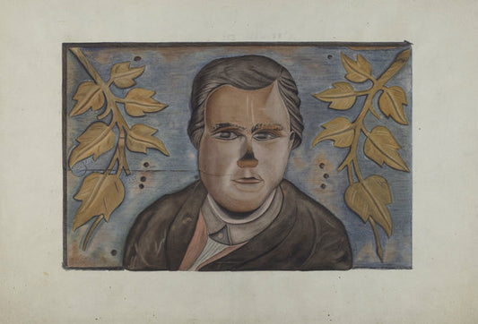 Stern Board Carving by Sumner Merrill (American, active c. 1935), 16X12"(A3)Poster Print