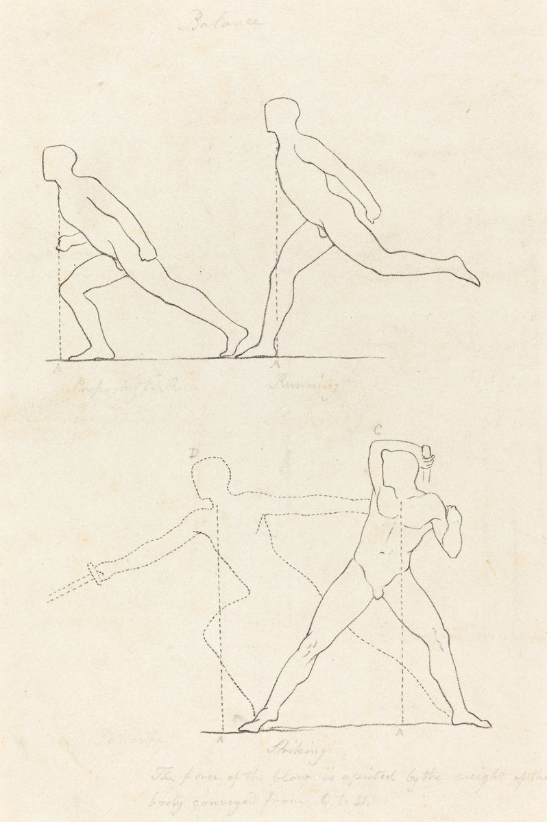 Preparing to Run; Running; Striking by George Scharf after John Flaxman (German, 1788 - 1860), 16X12"(A3)Poster Print